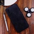 Xiaomi Redmi 9A Cover - Black - Soft Synthetic Leather TPU 3D Camera Case. 