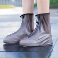 Waterproof Protector Shoes Boot Cover Unisex Zipper Rain Shoe Covers High-Top Anti-Slip Rain Shoes Cases. 