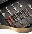 24mm Universal Genuine Leather Watch Band Strap For All 24mm band Compatible Watches Timex Watches. 