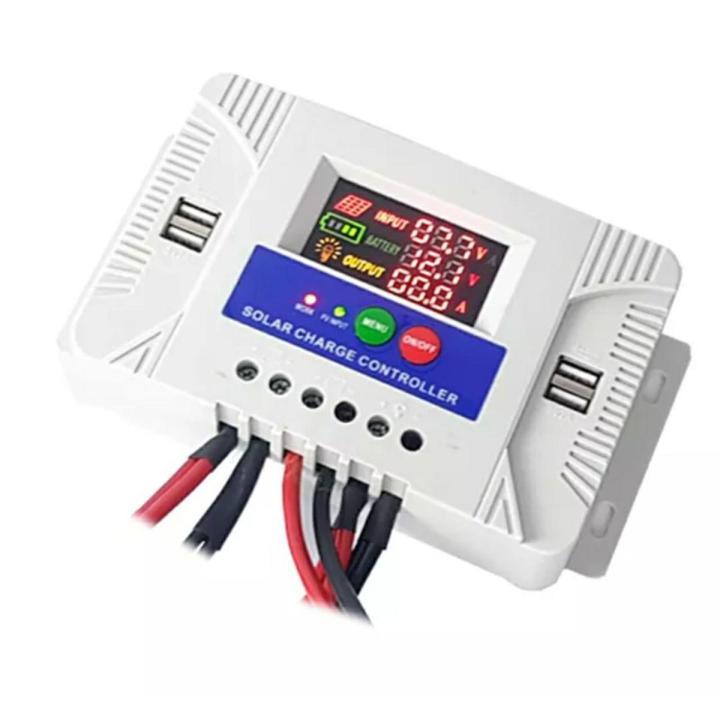 Digital Solar Charge Controller 10A 20A 30A 50A PWM | 12V/24V Auto ...