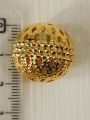 20 pcs Decorative Gold Metal Bead for Thread Tassel Embellishment | Hollow Ball Beads Diy Beads for Jewelry Making. 
