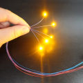 5pc Flashing Led SMD 0805 3V Blink Led Lamp Model Train Pre-soldered Micro Litz Railway Layout for Toy Gundam Lighting 60cm wire. 