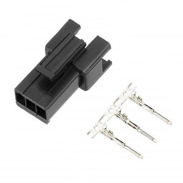 10Pcs/set - JST-SM 3 Pin 2.54mm pitch connector (male) with pins