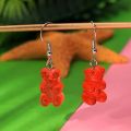 Gummy Bear Earrings in multi-colors. 