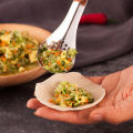 Small Perforated Spoon Premium Slotted Spoon for Effortless Cooking Heat Resistant Food Grade Stylish Kitchen Tool Ideal for Filtering Serving Straining Must-have Kitchen Accessory. 