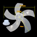 Accessories Fan Blade Mini Leaf Floor Fan Slow Noise Wind Blade With Nut Cover 16 Inch 1PC 5 Leaves For Pedestal. 