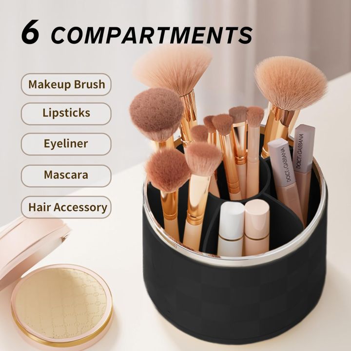 AJM%20%20%20Luxury%20360%20Degree%20Rotating%20Makeup%20Brush%20Holders,%20with%20lid%20clear%20makeup%20brush%20organizer%20holder%20caddy,Rotating%20Dustproof%20Make%20Up%20Brushes%20Container%20with%20Clear%20Acrylic%20Cover,for%20Lipsticks,%20Bathroom%20Vanity,%20Dresser%20-%20Image%204