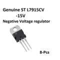 Pack of 8- ST NEGATIVE VOLTAGE REGULATOR L7915CV 1.5A -15V. 