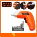 Black n Decker Cordless Screw Driver with 10 Bits - Forward Reverse - 3.6V NiCd - KC3610. 