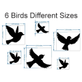 Dotz Black Flying Wooden Birds for Kids Room, 6/12/24/48/102 Pcs Room Decoration, Decoration Accessories, Kids Room Decoration, Girls Room Decoration, Bedroom Decoration Ideas. 