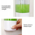 Wall-mounted Soap Dispenser 500ml Wall Mount Soap Dispenser for Home Hotel Bathroom Transparent Squeeze Type Hand Sanitizer Dispensing Box Body Wash Shampoo Lotion Container Easy Installation Soap. 