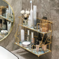 Makeup Organizer | Makeup Stand | Cosmetics Organizer ,Countertop Organizer For Cosmetics, New Design Metal Makeup  Stand, Two-Level Makeup Organizer Storage Rack, Perfume Holder, Tabletop Makeup Brushes Organizer, Large Capacity Cosmetic Display Case. 