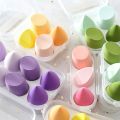 Random Design & Multicolor Women 4pcs Makeup Blender Cosmetic Puff Makeup Sponge With Storage Box For Professional. 