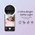 TalkWorks Selfie Ring Light - Small Clip On LED Video Conference Lighting Circle Cell Phone Light Ring for iPhone, Android, iPad, Laptop Computer, Webcam / Zoom, Camera / Photography, Recording. 