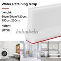 60-200CM Water Barrier Flexible Bathroom Water Stopper Flood Barrier Rubber Dam Silicon Water Blocker. 