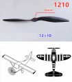 Carbon fiber propeller 1210 High Efficiency Blade fixed wing for RC Airplane 12X10. 