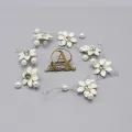 Wedding Tiara Hair Accessories Clips Romantic Crystal Pearl Flower Hair Comb Rhinestone Decorate Birde Hair Pins Jewelry S6339. 
