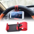 Phone Holder Strong Bearing Capacity Professional Universal Car Steering Wheel Cell Phone Mount for Driving. 