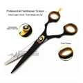 High Quality Precision Barber Hairdressing Scissors Set in Black. 