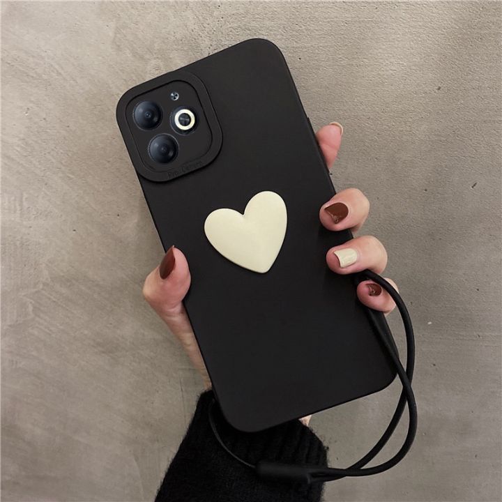 Infinix Smart 8 Pro X6525B / Smart 8 Plus X6526 / Smart 8 HD X6525 / Smart 8 X6525 phone case Candy Color love Shockproof TPU Cover
