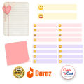 Name Label Smiley Sticker | Emoji labels | Emoji lover | Reminder notebook | water proof stickers. 