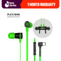 Plextone G20 Type C Hammering Bass Magnetic Gaming In-Ear Earphones Noise Reduction HD Microphone. 