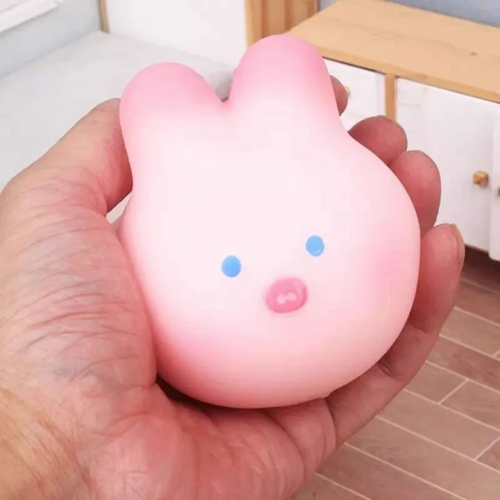 Vent Toys Mochi Pink Pig Squeeze Toy Pink Rabbit Cherry Blossom Pig ...