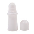 3 Pieces 30ml Plastic Roll On Bottle Empty Refillable White Deodorant Containers With Plastic Roller Ball. 