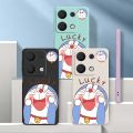 Redmi Note 13 Pro+ Plus 5G Redmi Note13 Pro 4G Lucky Cat Doraemon Casing Matte Liquid Silicon Back TPU Soft Case Cover. 