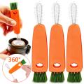 3-in-1 Cup Cover Lid Cleaning Brush Multifunctional Bottle Gap Cleaner Brushes Household Mini U-shaped Silicone Cups Brush Tools. 