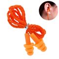 Silicone Ear Plugs with 65cm Cord for Sleeping Noise Canceling Concert Study Swimming. 
