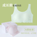 New 12-16 year old adolescent girls' underwear with soft support, ice silk, seamless, ultra-thin and comfortable for girls in summer. 
