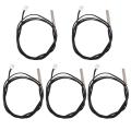 5pcs 1 Meter Waterproof Temperature Sensor Probe, Stainless Steel 10k 3950 NTC Thermistor Probe, Digital Temperature Transimitter Extension Cable,CPU Temperature Sensor,black&silver. 