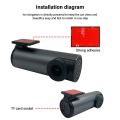 X6 USB Driving Recorder No Screen Car DVR Front Camera HD Starlight Night Vision ADAS Speed Display Dash Cam for Android. 