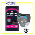 Huggies Dry Nites Pyjama Pants / Diapers - Girls- Age 3-5, 4-7, 8-15. 