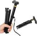 Folding Cane Foldable, Adjustable, Lightweight Aluminum Offset Walking Cane Collapsible Walking Stick|. 