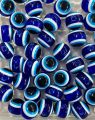 100/Pieces Evil Eye Bead 8mm Plastic Beads Dark Blue Turkish  Eye Nazar. 