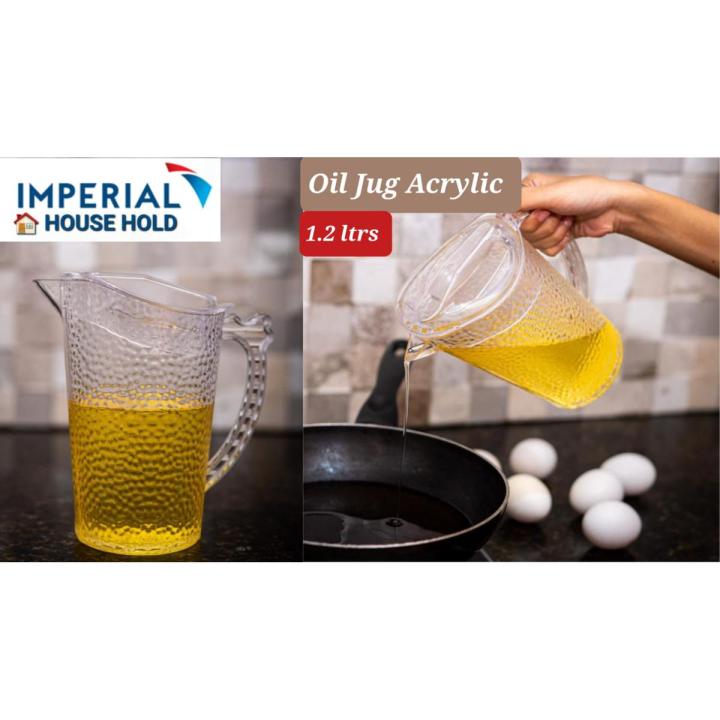 IMPERIAL ACRYLIC OIL JUG /GLASS PITCHER/WATER JUG/SIMPLE JUG