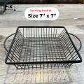 French Fries Basket, French Fries & Snack Basket - Metal Food Bucket with Strainer, Perfect for BBQ, Restaurants, and Home Use |  Fries Basket - Fast Food Bucket for Fries, Chicken, Chips, and Snack Serving. 