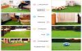 Sajalo Artificial Green Grass Rug 4x4 Ft (20mm). 