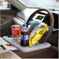 Steering Wheel Dining Food Tray for Car Driver and Passenger Car Table Desk Tray / Vehicle Seat Mount Laptop Desk. 