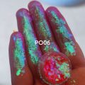 Chameleon Eyeshadow Flakes MultiChrome Eyeshadow ltra-Thin Iridescent Color Shift Holographic Eyeshadow 0.2g. 