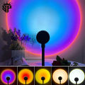 Sunset Lamp / Lamps 16 colours RGB Projector / Projection Light 360 degree Rotatable USB with Remote Control | Night Light / Best for Gift | Home Decor | Mobile Photography Backgrounds Accessories Lighting Kit Wallpaper. 