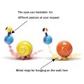 Metal Garden Decor Cute Snail Art Outdoor Lawn Patio Ornament Fence Decorations for Outside Durable. 