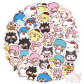 ❉ Happy Family Portrait - Sanrio Character Stickers ❉ 40Pcs/Set Hello Kitty My Melody Kuromi Little Twin Stars DIY Decals Stickers for Album Diary Laptop Scrapbooks Skateboard. 