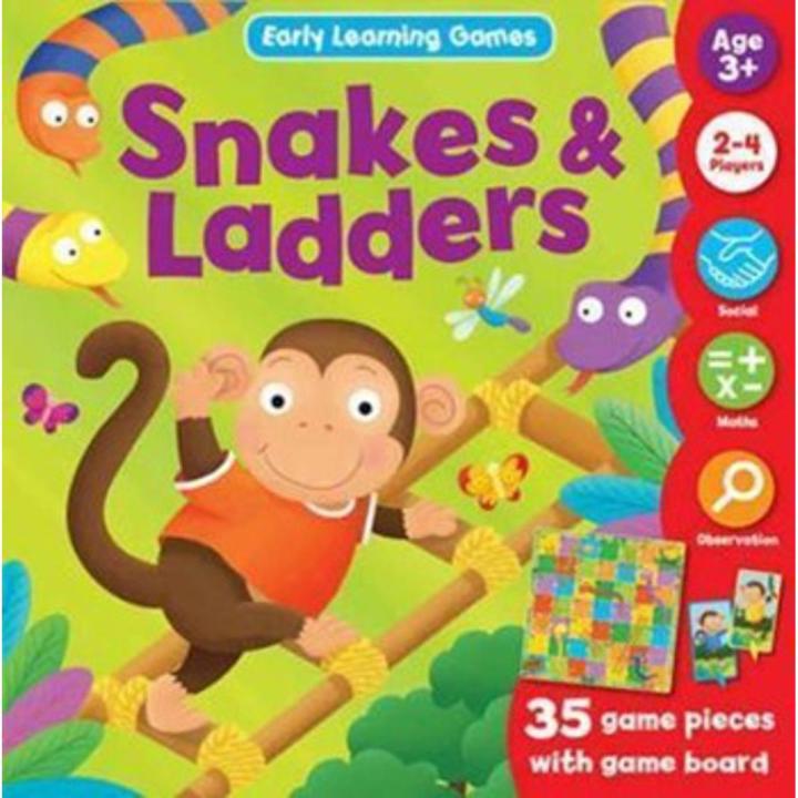 Snakes && Ladders: 35 Game Pieces With Game Board By jenny cox