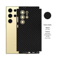Samsung Galaxy S24 Ultra Skin Wrap - 360 Protection Carbon Fiber Matte Transparent with Camera Skin. 