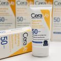 CeraVe Hydrating Mineral Face Sunscreen Lotion – SPF 50. 