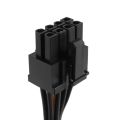 Cable for Graphics Video Card-8 * 8-Pin GPU to Double PCI-E 8 Pin Splitter adapter cable-Black. 