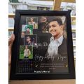 ♥️FREE Shipping+COD ♥Moon Shape Customized Picture Photo Frame, Customized Frame with Calendar + Customized Message with upto  Pictures in Moon Shape, Customized Photo Frame, Birthday Gift, Anniversary Gift, Wedding Gift, Gift for Friends. 